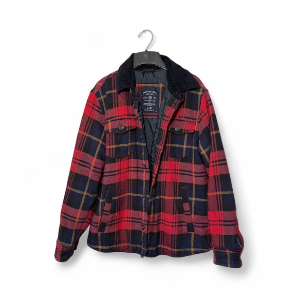 American Eagle Outfitters Other - American Eagle Flannel Jacket Red Plaid Size L